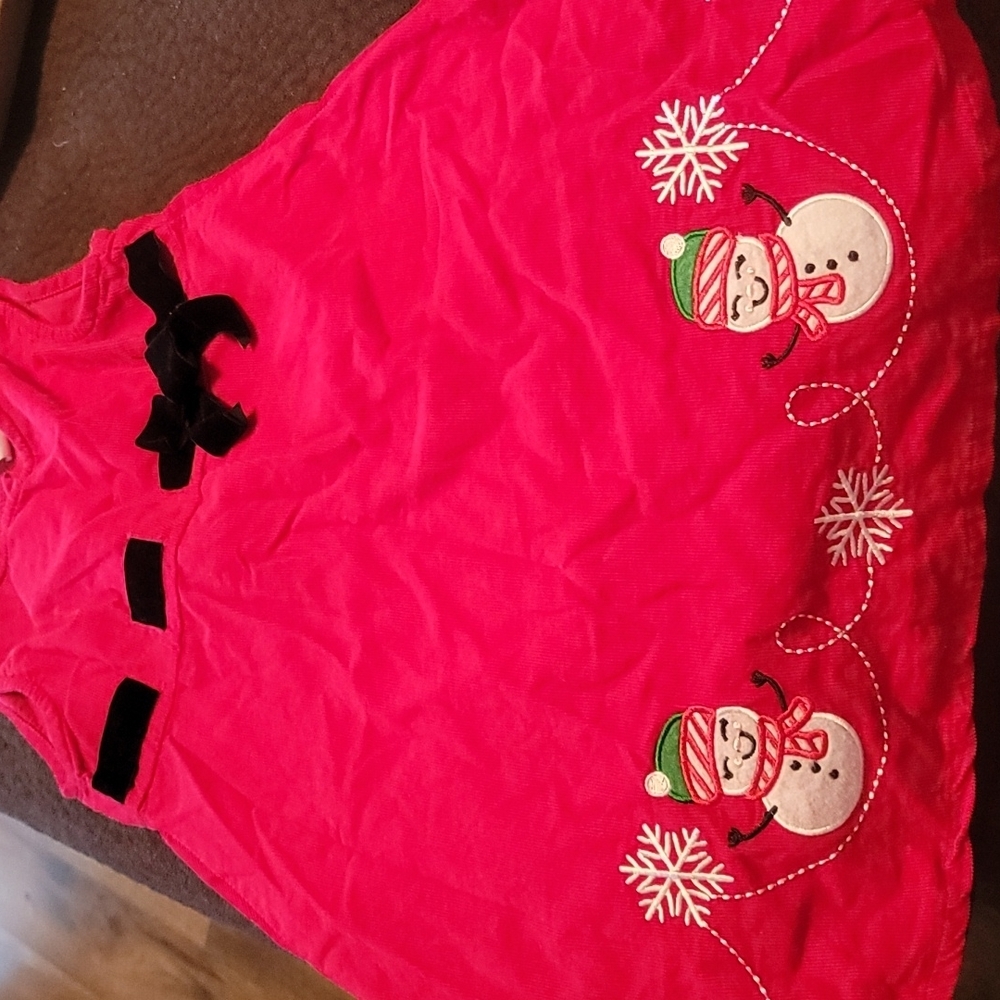 Blueberi Boulevard Girls Red Corduroy Holiday Jumper